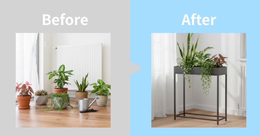 プランターボックスビフォーアフター