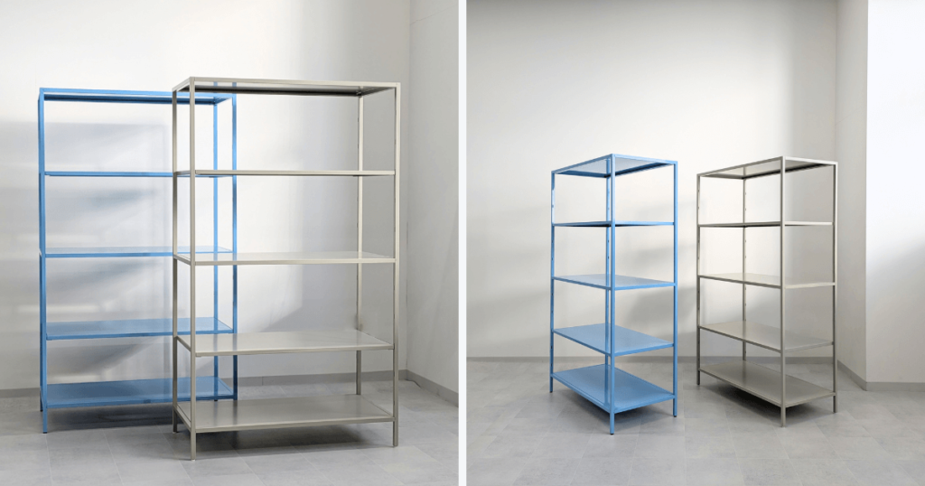 ブルーとベージュ全体