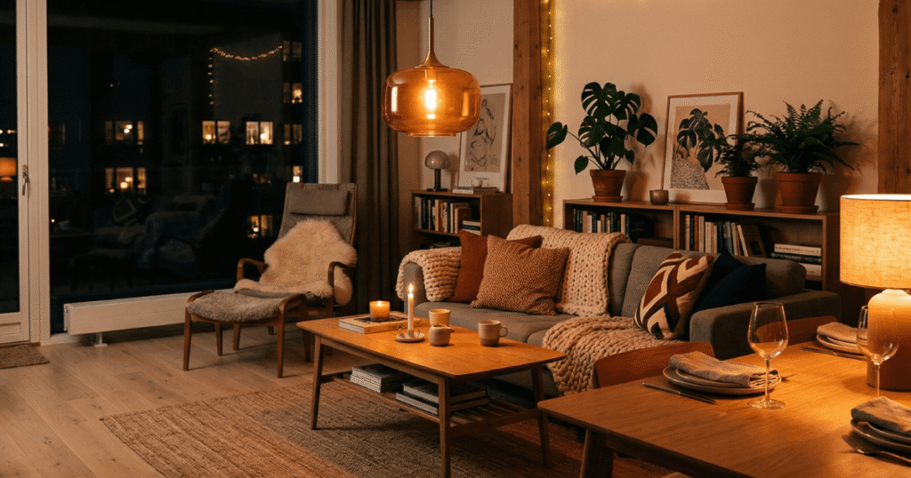 夜のインテリア